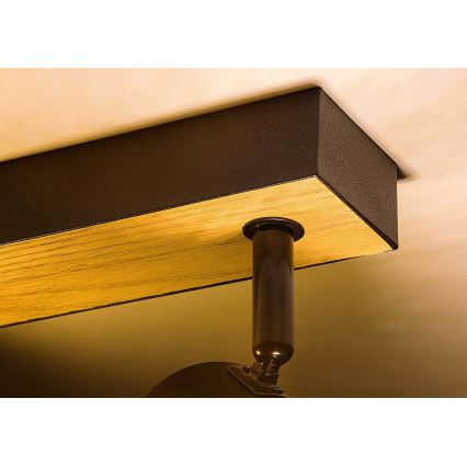 Rabalux - Foco 2xE14/40W/230V roble