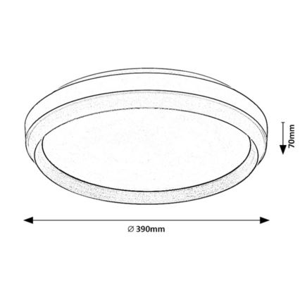 Rabalux - Plafón LED LED/24W/230V 3000K