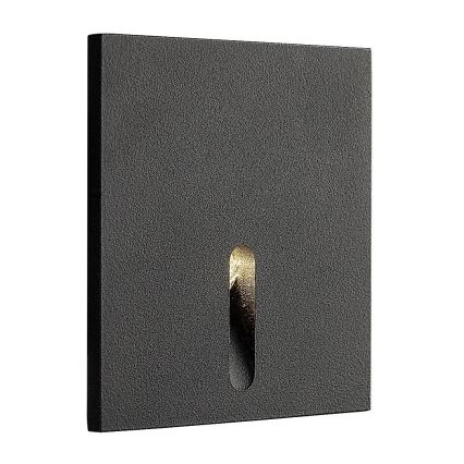 Rabalux - Iluminación de escalera LED exterior LED/3W/230V IP54 3000K negro