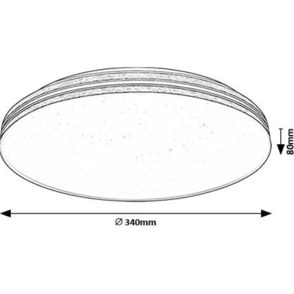 Rabalux - Plafón LED LED/18W/230V 3000K diá. 34 cm