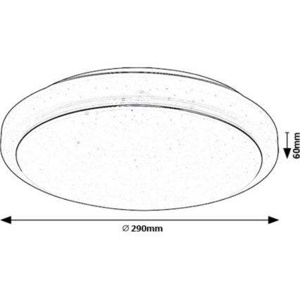 Rabalux - Plafón LED LED/12W/230V 3000K diá. 29 cm