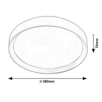 Rabalux - Plafón LED LED/25W/230V 3000K diá. 38 cm