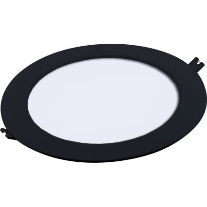 Rabalux - Lámpara empotrable LED LED/18W/230V diá. 22 cm negro