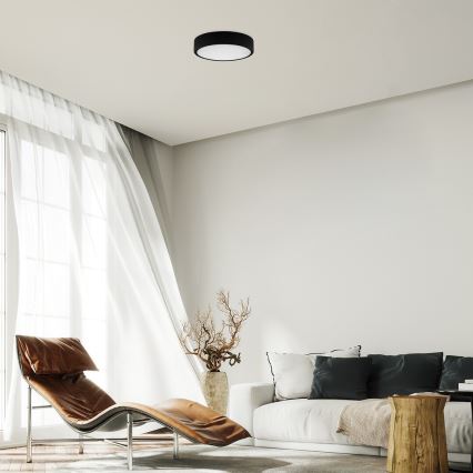 Rabalux - Plafón LED LED/22W/230V 3000/4000/6000K diá. 21 cm negro