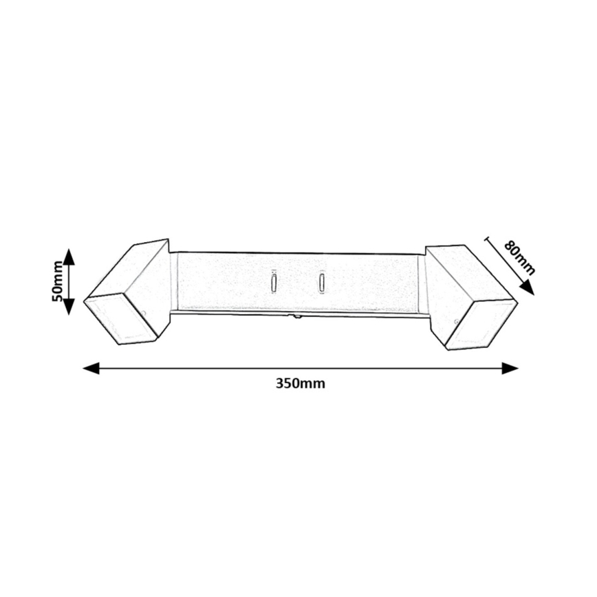 Rabalux - Aplique LED 2xLED/4W/230V 3000K