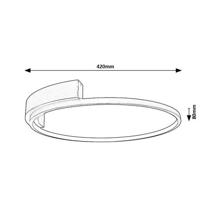 Rabalux - Plafón LED LED/23W/230V