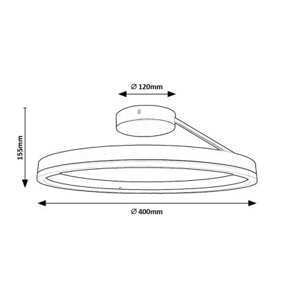 Rabalux - Plafón LED LED/24W/230V 3000/4000/6500K