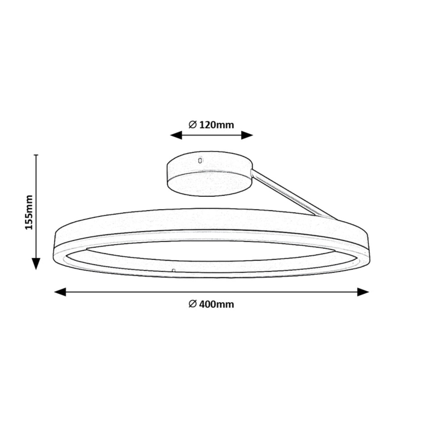 Rabalux - Plafón LED LED/24W/230V 3000/4000/6500K
