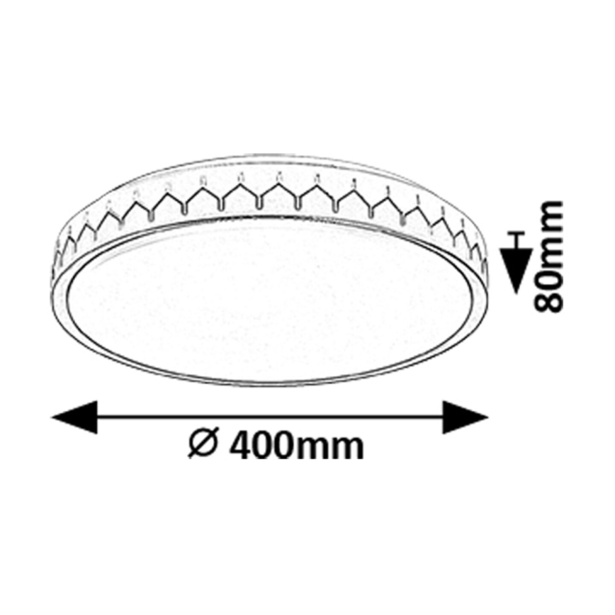 Rabalux - Plafón LED regulable LED/24W/230V 3000-6500K + control remoto