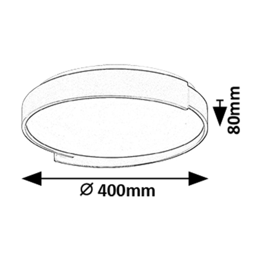 Rabalux - Plafón LED regulable LED/24W/230V 3000-6500K + control remoto