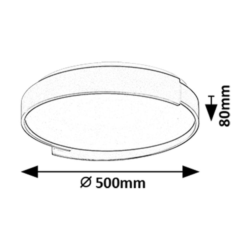 Rabalux - Plafón LED regulable LED/48W/230V 3000-6500K + control remoto