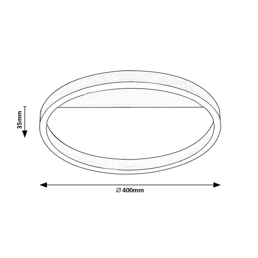 Rabalux - Plafón LED LED/20W/230V cromo mate