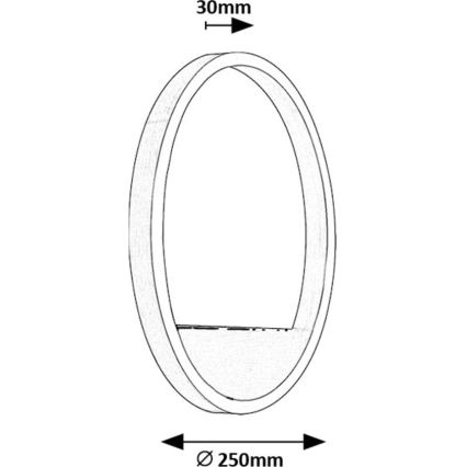 Rabalux - Aplique LED LED/15W/230V cromo mate