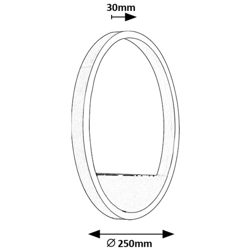 Rabalux - Aplique LED LED/15W/230V cromo mate