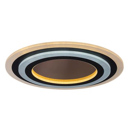 Rabalux - Plafón LED regulable LED/56W/230V 3000/4000/6000K cromo mate/negro + control remoto