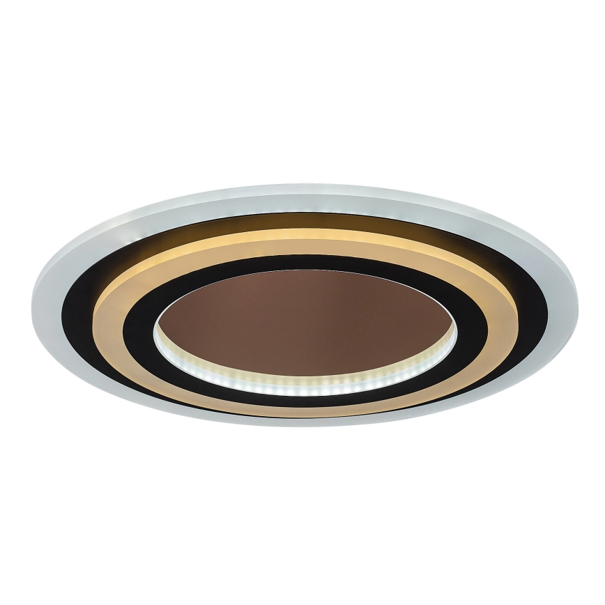Rabalux - Plafón LED regulable LED/56W/230V 3000/4000/6000K cromo mate/negro + control remoto