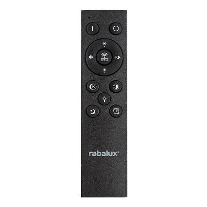 Rabalux - Plafón LED regulable LED/56W/230V 3000/4000/6000K cromo mate/negro + control remoto