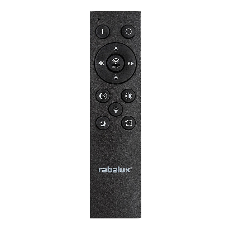 Rabalux - Plafón LED regulable LED/56W/230V 3000/4000/6000K cromo mate/negro + control remoto