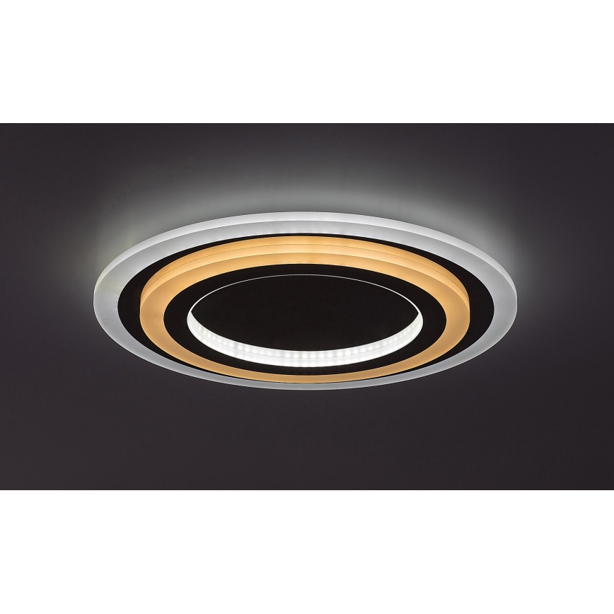 Rabalux - Plafón LED regulable LED/56W/230V 3000/4000/6000K cromo mate + control remoto