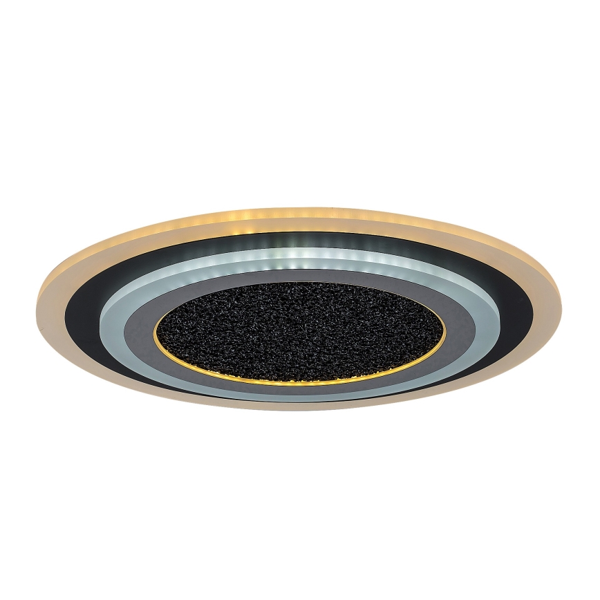 Rabalux - Plafón LED regulable LED/56W/230V 3000/4000/6000K negro + control remoto