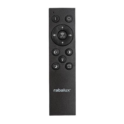 Rabalux - Plafón LED regulable LED/56W/230V 3000/4000/6000K negro + control remoto