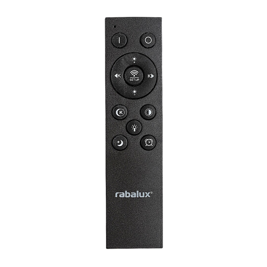 Rabalux - Plafón LED regulable LED/56W/230V 3000/4000/6000K negro + control remoto