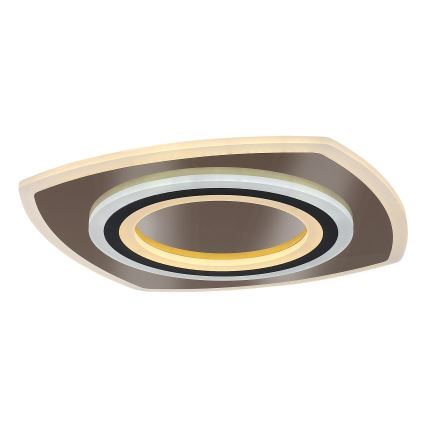Rabalux - Plafón LED regulable LED/60W/230V 3000/4000/6000K cromo mate/negro + control remoto