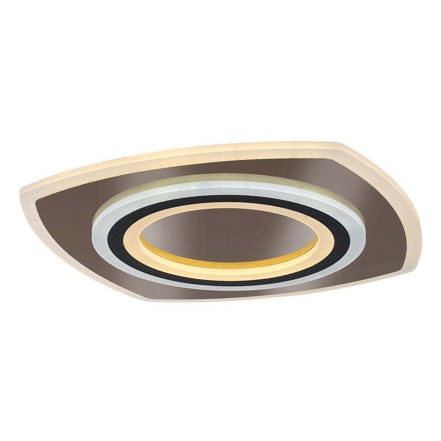 Rabalux - Plafón LED regulable LED/60W/230V 3000/4000/6000K cromo mate/negro + control remoto