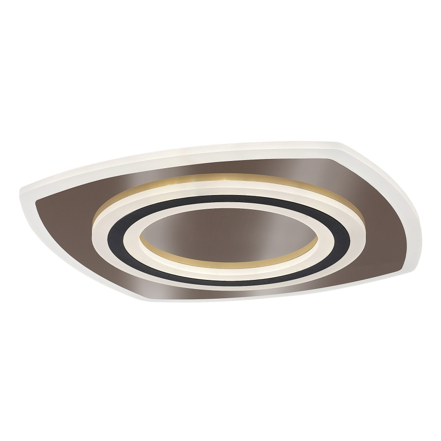 Rabalux - Plafón LED regulable LED/60W/230V 3000/4000/6000K cromo mate/negro + control remoto