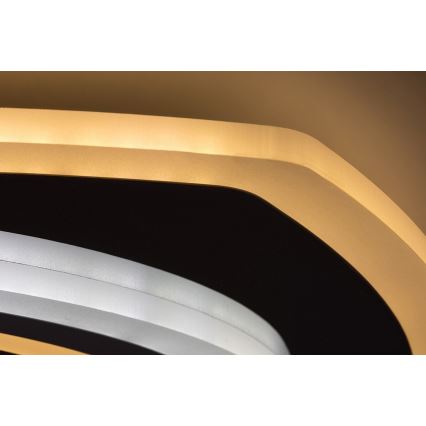 Rabalux - Plafón LED regulable LED/60W/230V 3000/4000/6000K cromo mate + control remoto