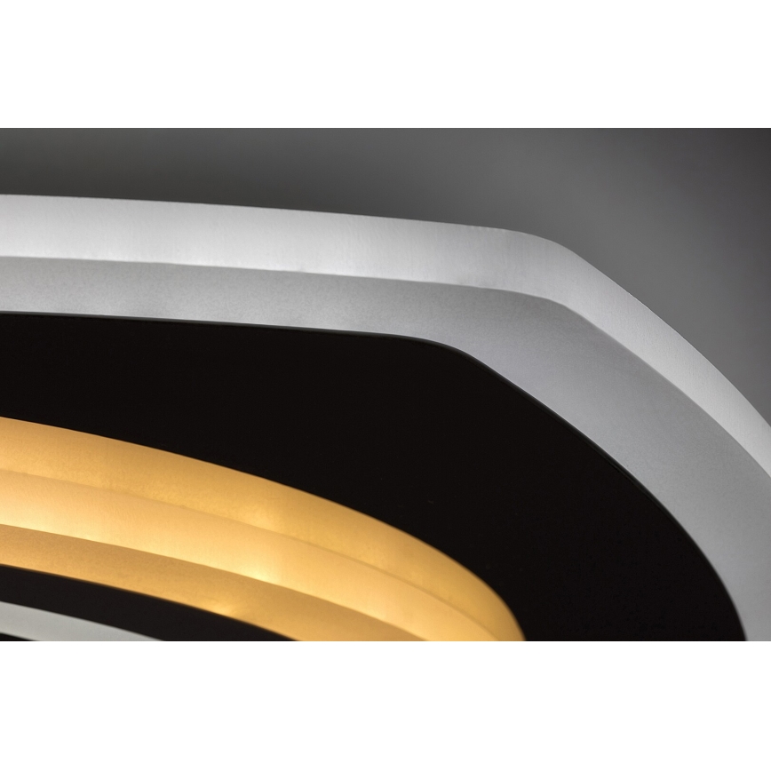 Rabalux - Plafón LED regulable LED/60W/230V 3000/4000/6000K cromo mate + control remoto