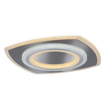 Rabalux - Plafón LED regulable LED/60W/230V 3000/4000/6000K cromo mate + control remoto