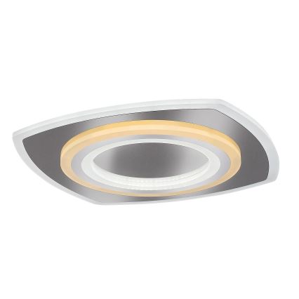 Rabalux - Plafón LED regulable LED/60W/230V 3000/4000/6000K cromo mate + control remoto
