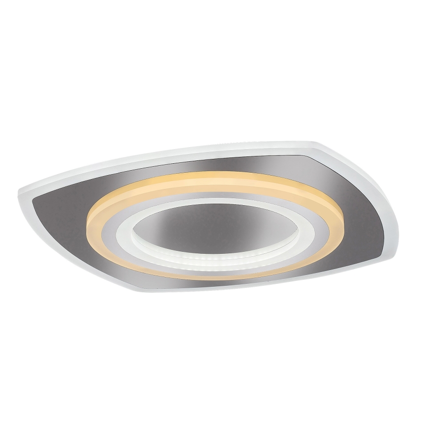 Rabalux - Plafón LED regulable LED/60W/230V 3000/4000/6000K cromo mate + control remoto