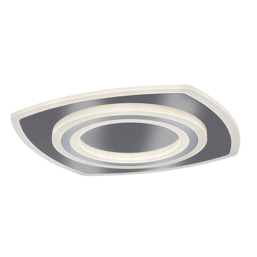 Rabalux - Plafón LED regulable LED/60W/230V 3000/4000/6000K cromo mate + control remoto