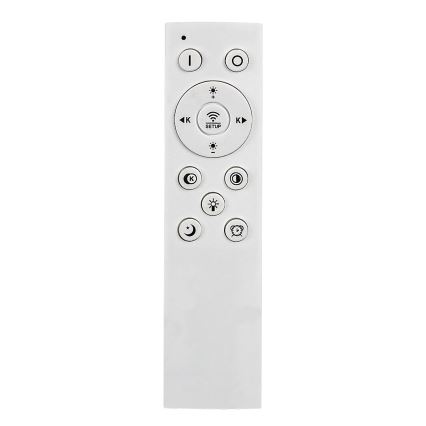 Rabalux - Plafón LED regulable LED/60W/230V 3000/4000/6000K cromo mate + control remoto