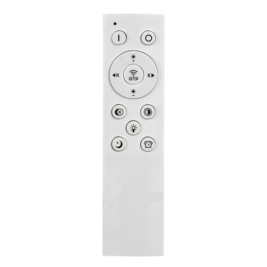 Rabalux - Plafón LED regulable LED/60W/230V 3000/4000/6000K cromo mate + control remoto