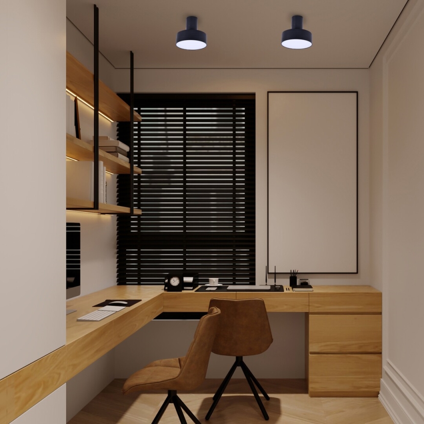 Rabalux - Plafón LED LED/16W/230V 3000K negro