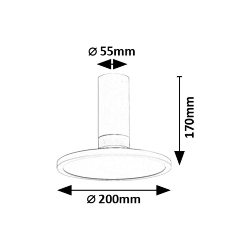Rabalux - Plafón LED LED/20W/230V 3000K blanco