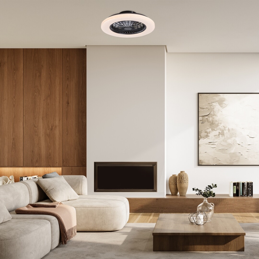 Rabalux - LED Plafón regulable con ventilador LED/48W/230V 3000-6500K + control remoto
