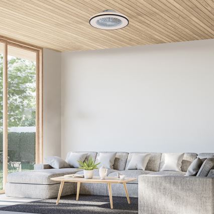 Rabalux - LED Plafón regulable con ventilador LED/48W/230V 3000-6500K + control remoto