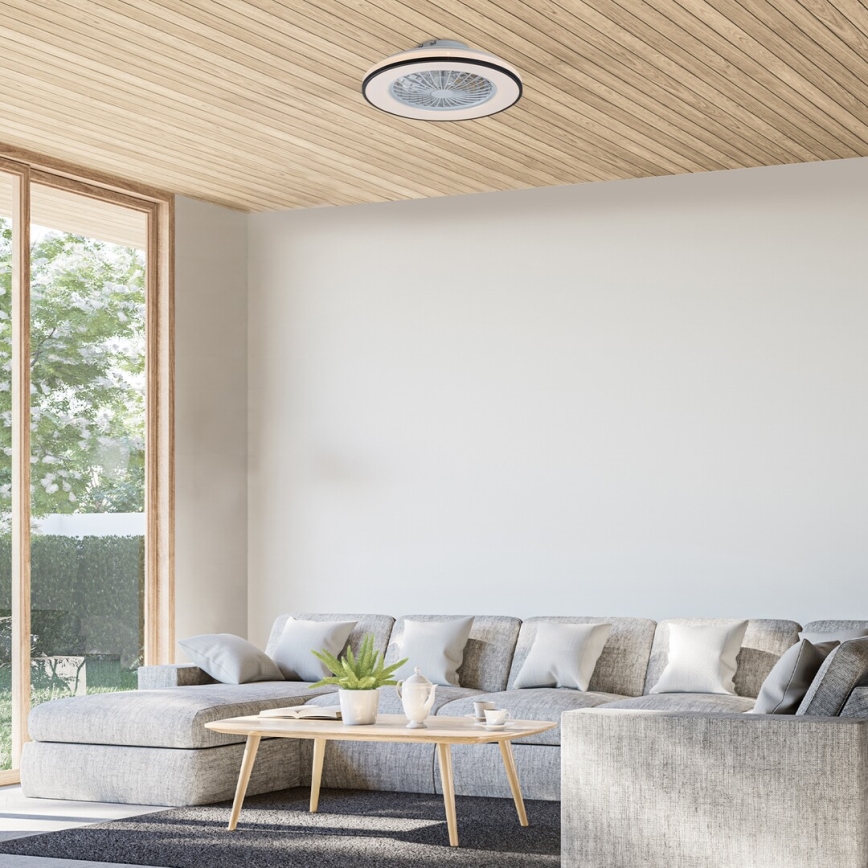 Rabalux - LED Plafón regulable con ventilador LED/48W/230V 3000-6500K + control remoto