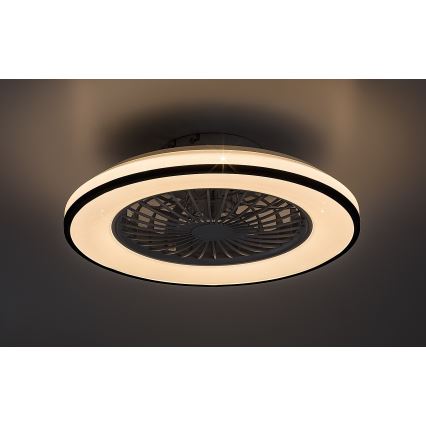 Rabalux - LED Plafón regulable con ventilador LED/48W/230V 3000-6500K + control remoto