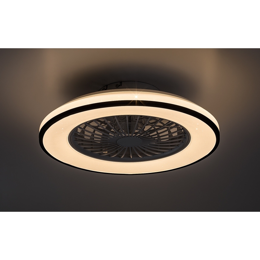 Rabalux - LED Plafón regulable con ventilador LED/48W/230V 3000-6500K + control remoto