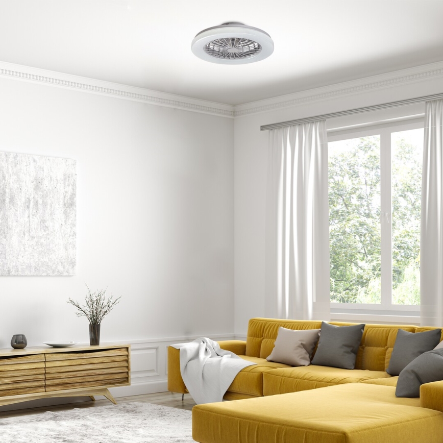 Rabalux - LED RGB Plafón regulable con ventilador LED/48W/230V 3000-6500K + control remoto