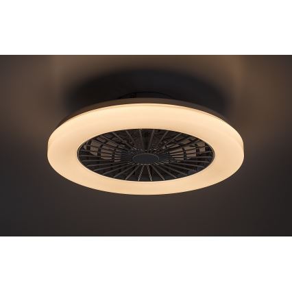 Rabalux - LED RGB Plafón regulable con ventilador LED/48W/230V 3000-6500K + control remoto