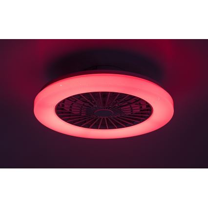 Rabalux - LED RGB Plafón regulable con ventilador LED/48W/230V 3000-6500K + control remoto
