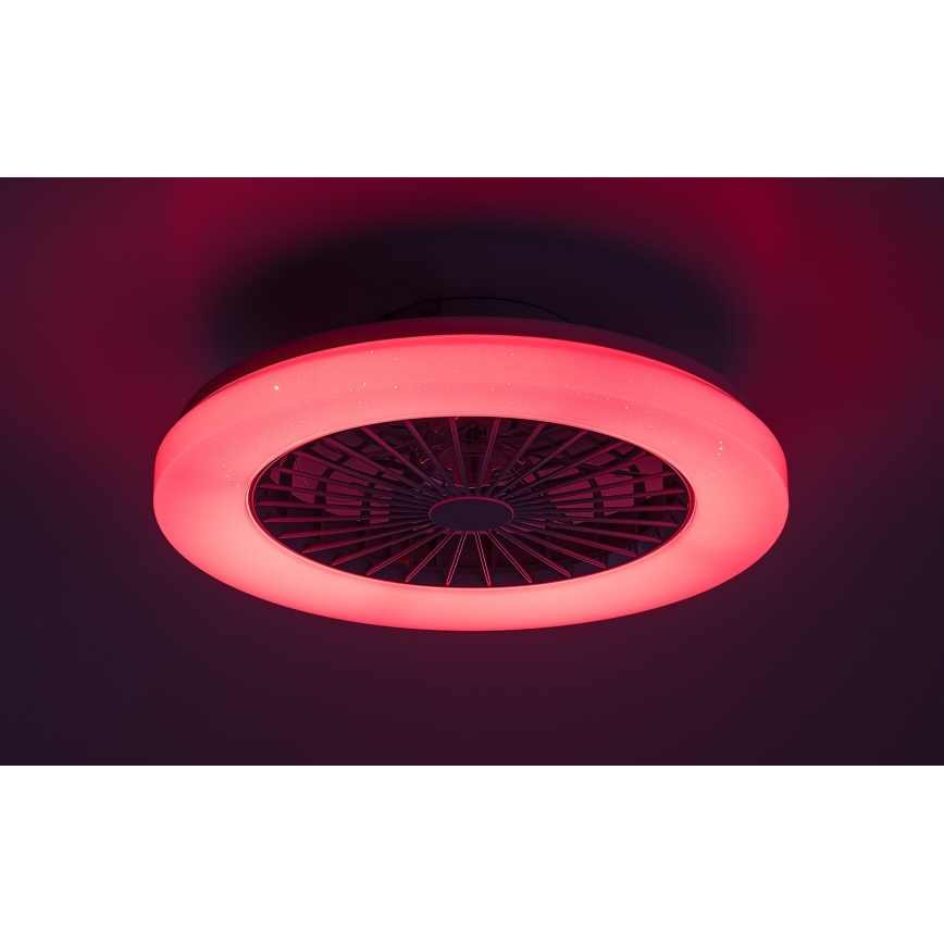 Rabalux - LED RGB Plafón regulable con ventilador LED/48W/230V 3000-6500K + control remoto
