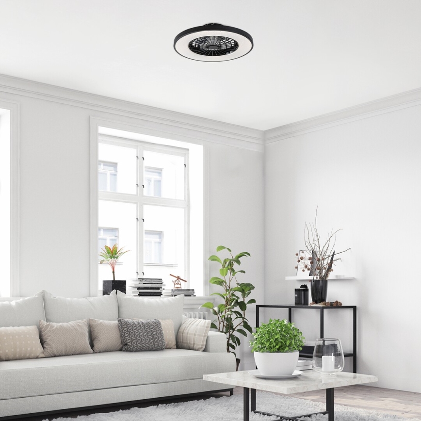 Rabalux - LED Plafón regulable con ventilador LED/72W/230V 3000-6500K + control remoto