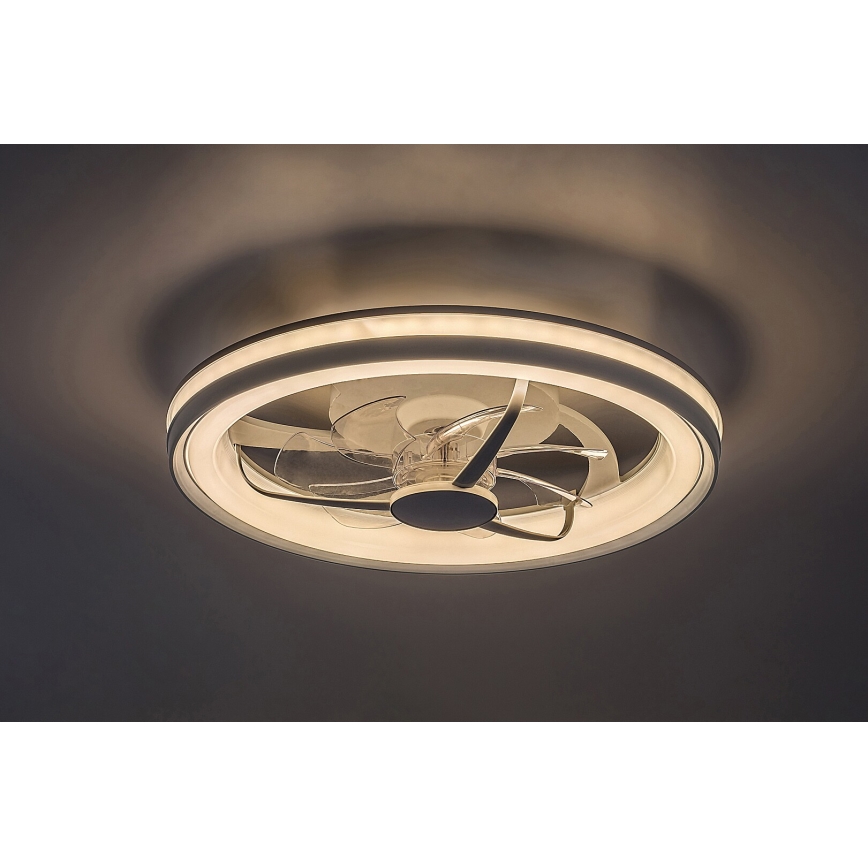 Rabalux - LED Plafón regulable con ventilador LED/40W/230V 3000/4000/6000K Wi-Fi + control remoto